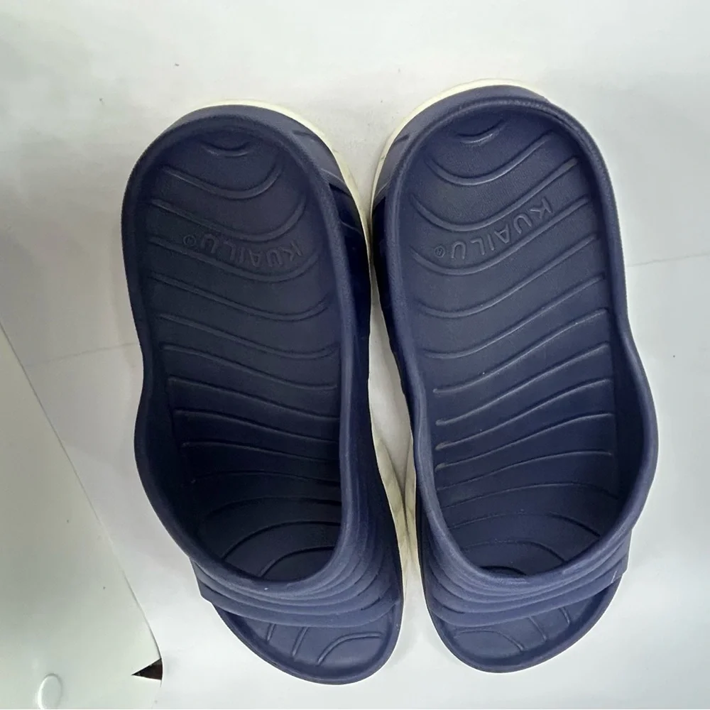 Kuaila Navy Blue‎ Slide Sandals US10